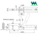 KAKUTA Horizontal Handle Toggle Clamps KAK 43A