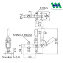 KAKUTA Vertical Handle Toggle Clamps KAK 42A-2S