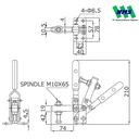KAKUTA Vertical Handle Toggle Clamps KAK 41E