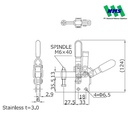 KAKUTA Vertical Handle Toggle Clamps KAK 40K