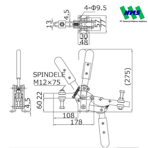 KAKUTA Vertical Handle Toggle Clamps KAK-131