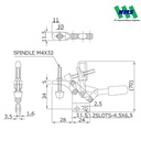 KAKUTA Vertical Handle Toggle Clamps KAK 09S