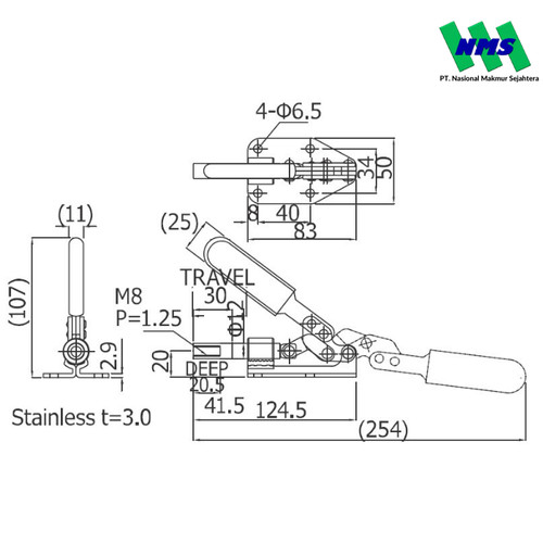 KAKUTA Horizontal Clamps KAK 02BU