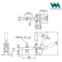 KAKUTA Vertical Handle Toggle Clamps HV253-UL