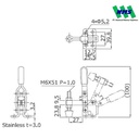 KAKUTA Vertical Handle Toggle Clamps HV250-2S