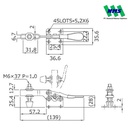 KAKUTA 'Horizontal Handle Toggle Clamps HH350-2S