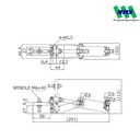Penjepit Plat Lower Holding Pneumatic Clamp AC-250 KAKUTA