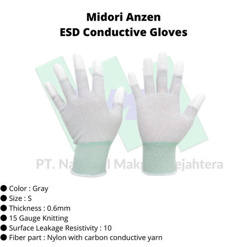 TRUSCO 416-9891 ESD Conductive Gloves