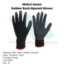 TRUSCO 753-9282 Rubber Back-Opened Gloves