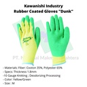 TRUSCO 335-1971 Rubber Coated Gloves "Dunk"