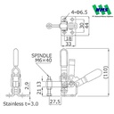 KAKUTA Vertical Handle Toggle Clamps KAK 40A-2S