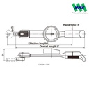 Kunci Torsi CDB7Nx8D-S TOHNICHI Interchangeable Torque Wrench