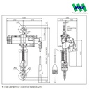 ENDO Air Hoist EHL-1TW PCS-1 (Double chain with remote type)