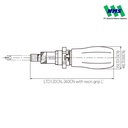 Obeng Torsi LTD260CN 60-260 cNm TOHNICHI Adjustable Torque Screwdriver