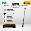 Kunci Torsi 2800QL 3/4" 400 - 2.800 Kgf.cm TOHNICHI Torque Wrench