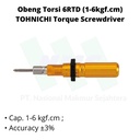 Obeng Torsi 6RTD 1 - 6 kgf.cm TOHNICHI Rotary Slip Torque Screwdriver