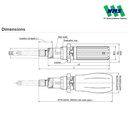 Obeng Torsi RTD500CN 100 - 500 cNm TOHNICHI Rotary Torque Screwdriver