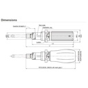 Obeng Torsi RTD60CN 10 - 60 cNm TOHNICHI Rotary Torque Screwdriver