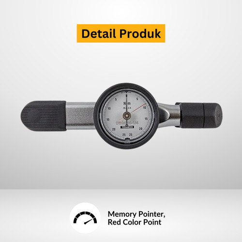 Kunci Torsi DB25N-S 3/8" TOHNICHI Dial Indicating Torque Wrench