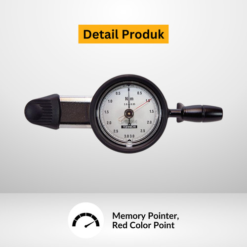 Kunci Torsi DB3N-S 1/4" TOHNICHI Dial Indicating Torque Wrench