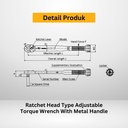 Kunci Torsi QL420N 3/4" 60 - 420Nm TOHNICHI Torque Wrench