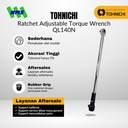 Kunci Torsi QL140N 1/2" 30 -140 Nm TOHNICHI Torque Wrench