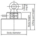 Kanetec Small Electromagnetic Lifma LMU-20SRD Magnet