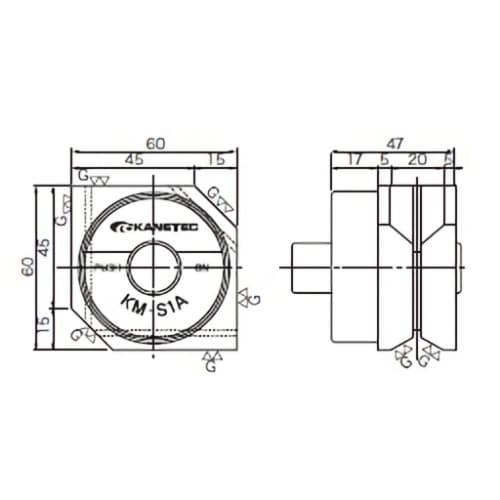 Kanetec Hexagonal Magnetic Holder KM-S1A Magnet