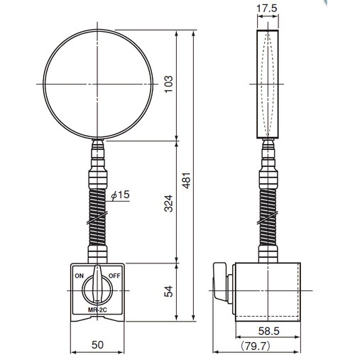 Kanetec Mearuring Tool Holder MR-2C Magnet