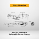 Kunci Torsi QL50N 3/8" 10 - 50Nm TOHNICHI Torque Wrench