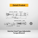Kunci Torsi QL5N 1/4" 1 - 5 Nm TOHNICHI Torque Wrench