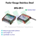 Niigata Seiki Feeler gauge stainless steel SFG-09-1 (0,09 mm x 1 m)