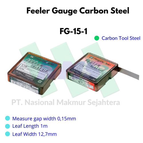 Feeler gauge carbon steel FG-15-1