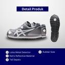 Sepatu Kerja Asics Winjob CP201.020 Sheet Rock x White Original Tali Abu Grey
