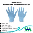Cut Resistant Safety Gloves Cut Guard Midori Anzen 132 TRUSCO 819-2467