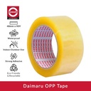 Daimaru OPP Lakban Bening / Coklat 48 mm x 90 yard 2 Inch - Solasi bening serbaguna