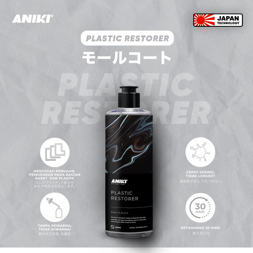 Aniki Plastic Restorer 250Ml - Back To Black / Penghitam Plastik