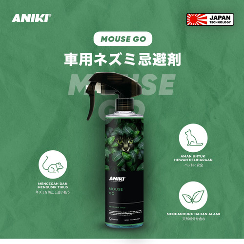 ANIKI Mouse Go 250ml - Pengusir Tikus / Anti Tikus Mobil