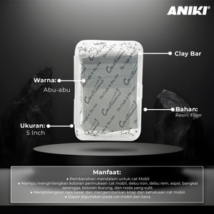 Aniki Paket Spesial Bundling Iron Remover + Clay Bar 100gr / Perawatan Cat Mobil