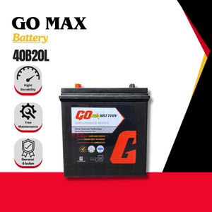 Go Max Battery Aki Mobil MOBILIO / CITY 40B20L / NS40ZL Aki kering 12v 40Ah CCA330