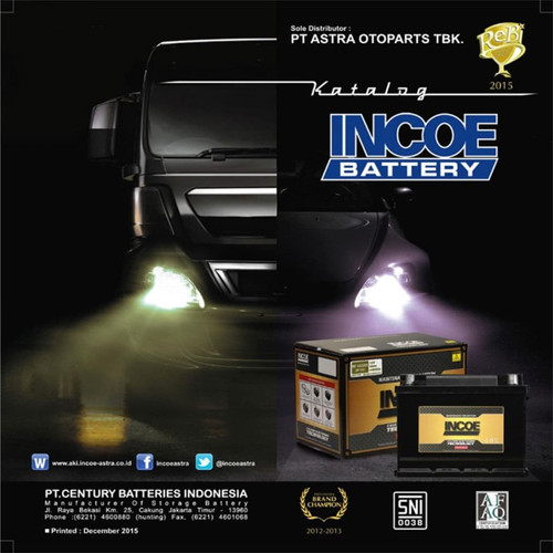 INCOE Astra Gold Aki Mobil Daihatsu All New Sirion Astra NS40Z Aki Basah 12V / 35AH