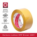 Daimaru OPP Lakban Bening / Coklat 48 mm x 90 yard 2 Inch - Solasi bening serbaguna