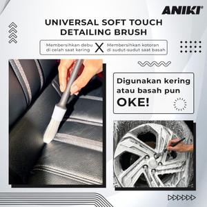 ANIKI Universal Soft Touch Detailing Brush / Interior / AC / Emblem