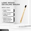 ANIKI Detailing Wood Long Brush / Velg / Kolong Ban / Detailing