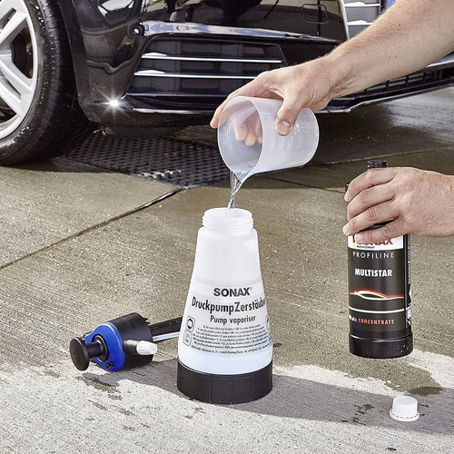 SONAX Pump Botol Semprot Spray for Acid Alcaline Botol Spray Tahan Asam Basa 1,5 Liter