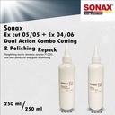 Sonax EX CUT 05 05 + EX 04 06 Dual Action Combo Cutting & Polishing Step 1 - Step 2  Polising Compound / Poles Kompon