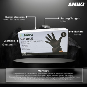 ANIKI Sarung Tangan Hitam 100pcs / Detailing Gloves