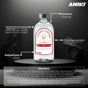 ANIKI Ceramic Coating 50ml - Coating mobil / Coating Motor