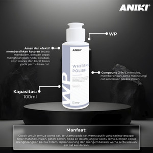 ANIKI Whitening Polish ONE STEP 100g - Poles Kaca / Kompon / Obat Poles