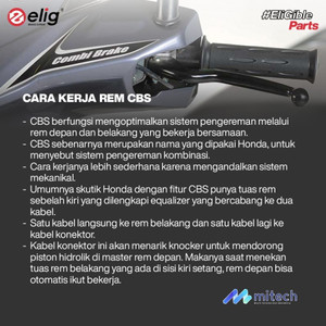 ELIG Kampas rem belakang motor XMAX / R25